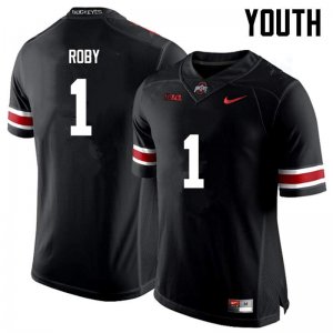 NCAA Ohio State Buckeyes Youth #1 Bradley Roby Black Nike Football College Jersey JQX7645WX